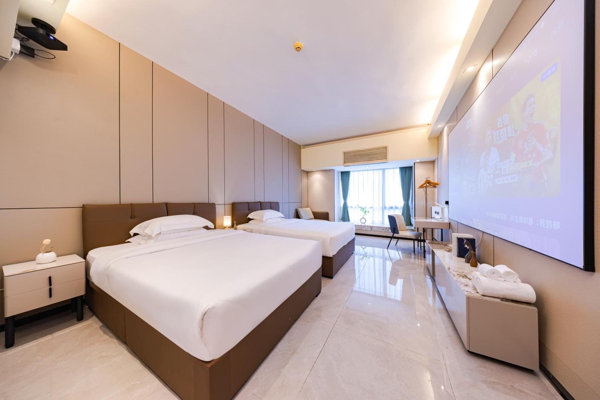 Yu Manju High-Floor Huge-Screen Audiovisual Hotel-Guangzhou Tower Zhujiang New Town Sports West Road Branch Exterior foto
