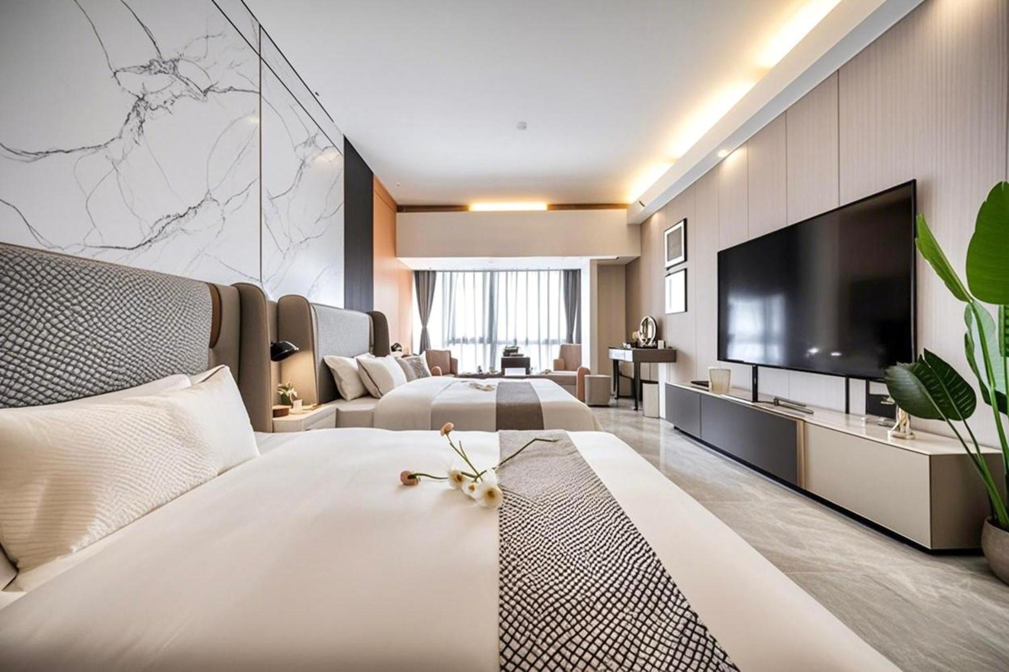 Yu Manju High-Floor Huge-Screen Audiovisual Hotel-Guangzhou Tower Zhujiang New Town Sports West Road Branch Exterior foto